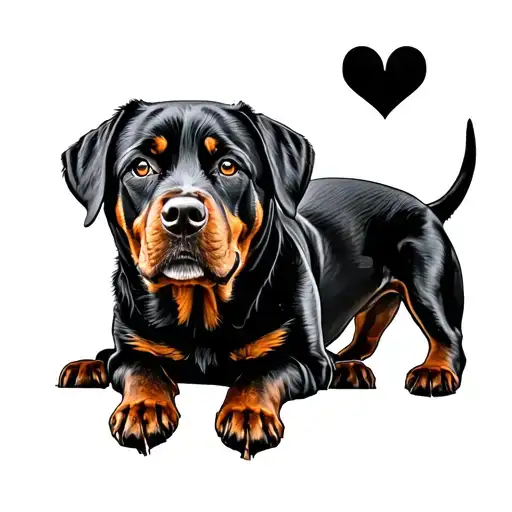 Rottweiler And Labrador