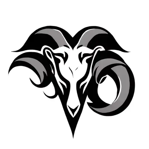 Aries Leo Symbol Intertwined