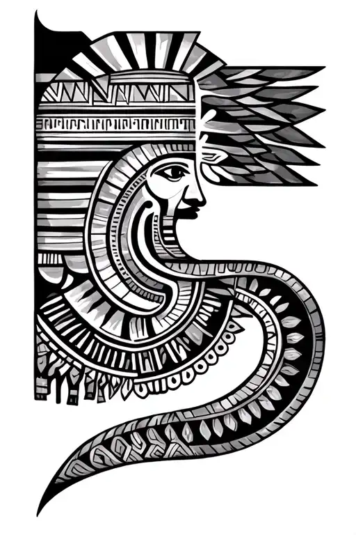 Tattoo Sleeve Design Of Egyptian Patterns