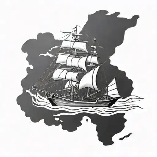 Ship And Behind It Map