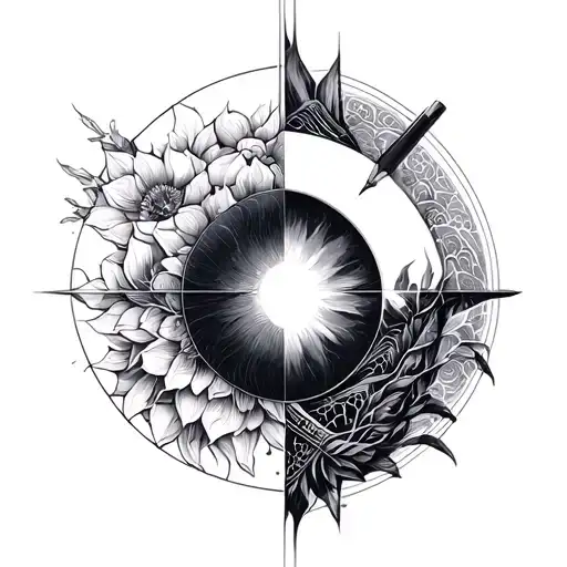 Make A Vertical Fine Line Geometric Of The 7 Days Of Creation