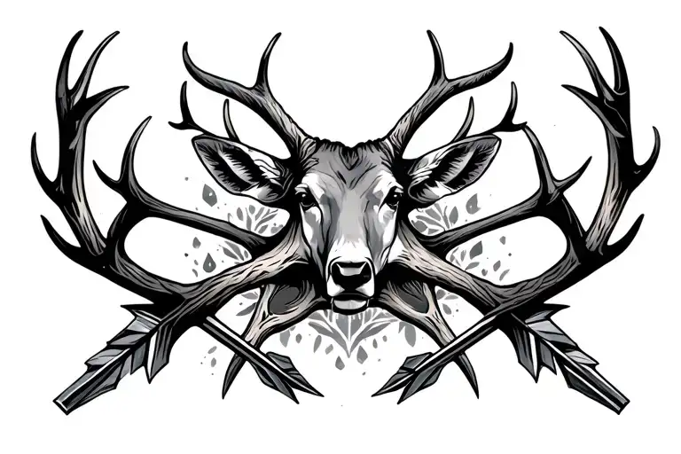 Antlers And Arrows Crossed
