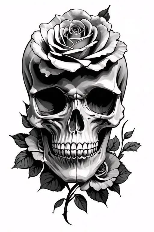 Skull And Roses