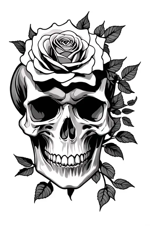 Skull And Roses