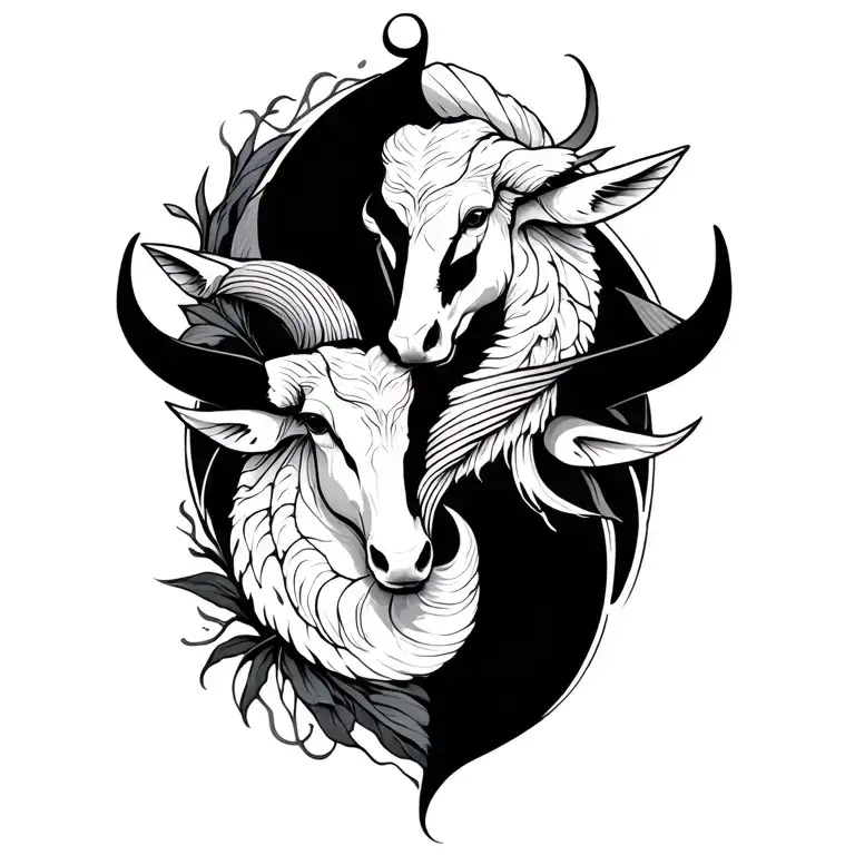 Taurus And Pisces Intertwined With Elements Inspired