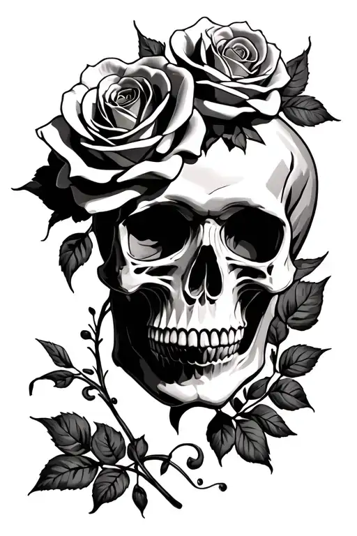 Skull And Roses