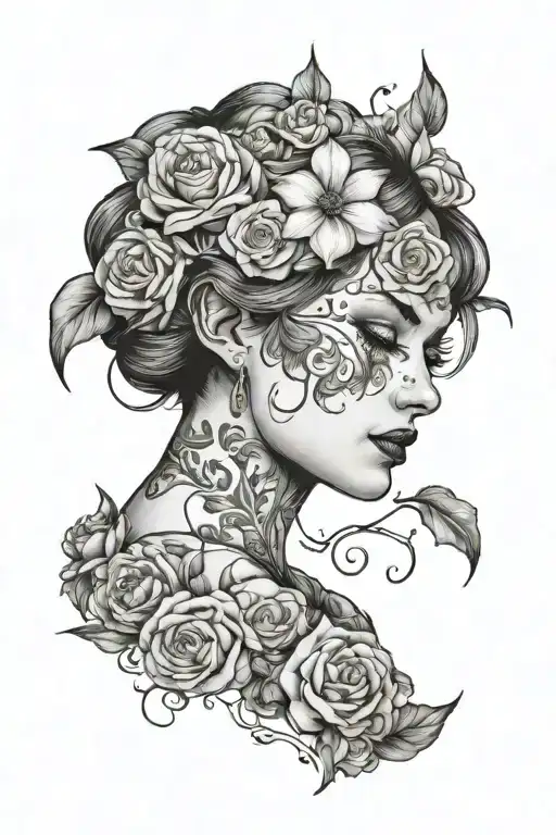 Ruth From Magnus Bride With Flower Background