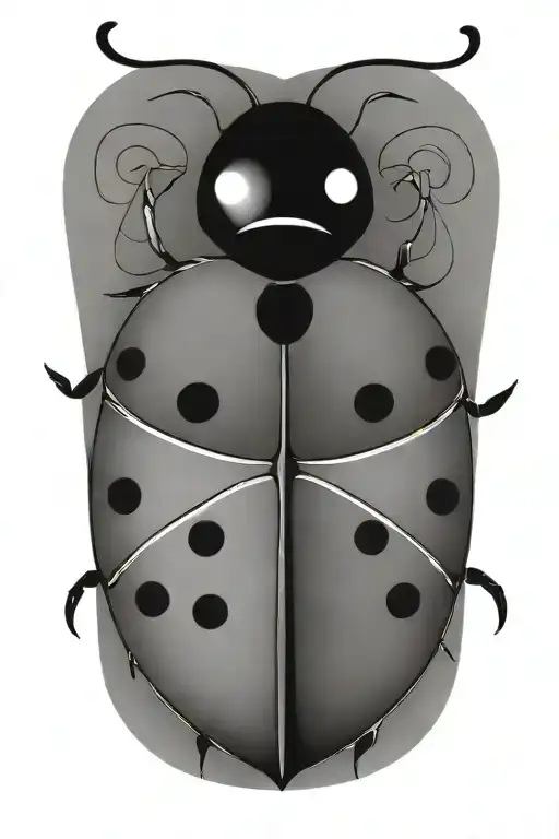 Simple Ladybug Outline