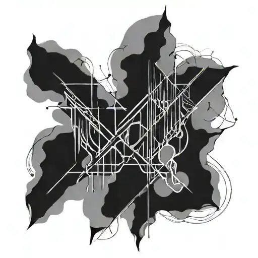 Simple Minimalist Curse Mark Not Complicated Created With Just Lines