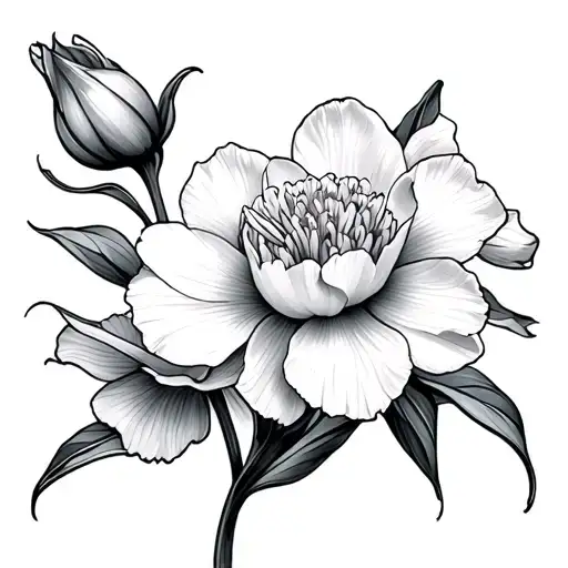 Carnation And Daffodil