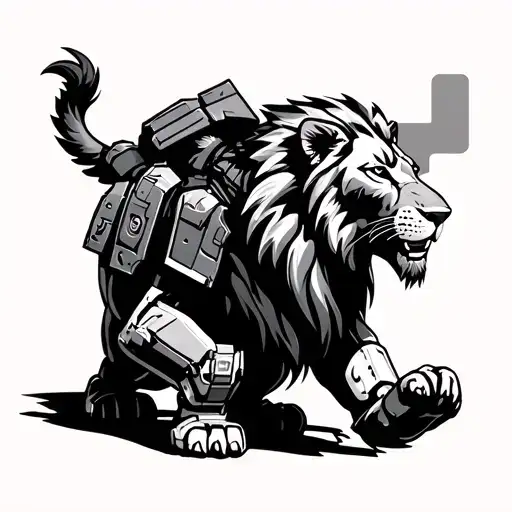 Master Chief Walking Lion