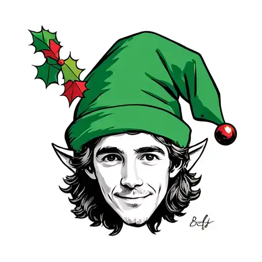 Buddy The Elf Hat With Buddy The Elf What's Your Favorite Color Around The Hat