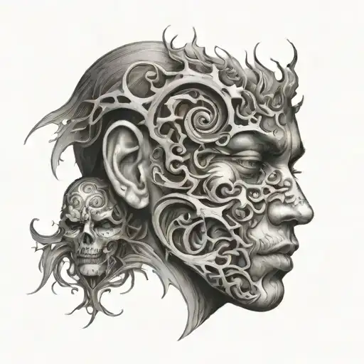 Lower Half Face And Chaos Above