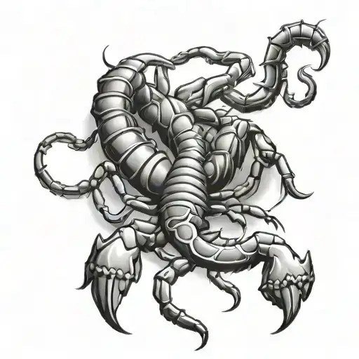 Scorpion With Eds Ribbon Wrapped