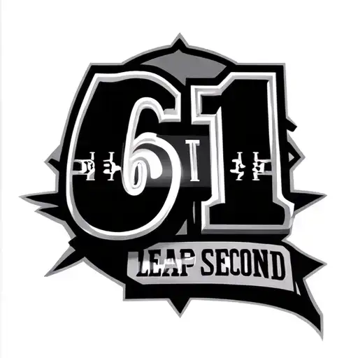 The Numbers 61 With The Words Leap Second Under It And The Letters Stl Above The Numbers 61
