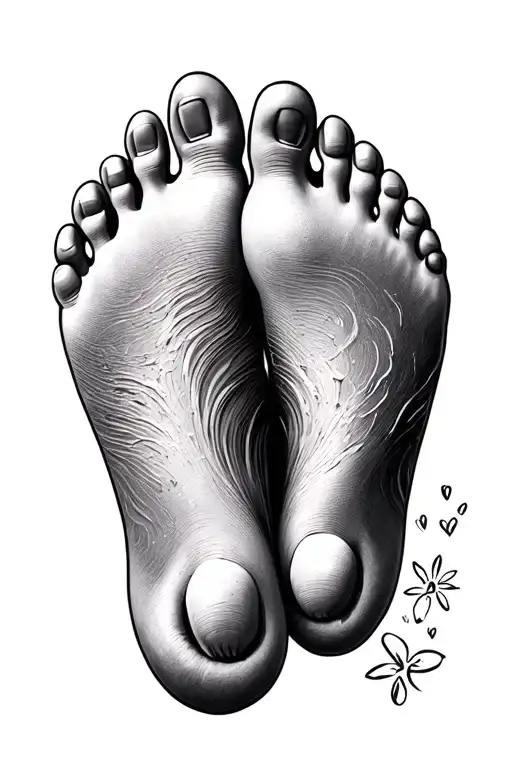 Memorial Baby Foot Prints