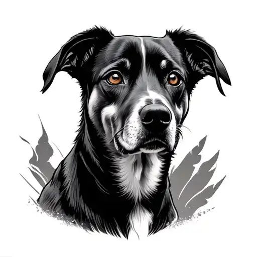 Tattoo For A Man Honoring His Dog