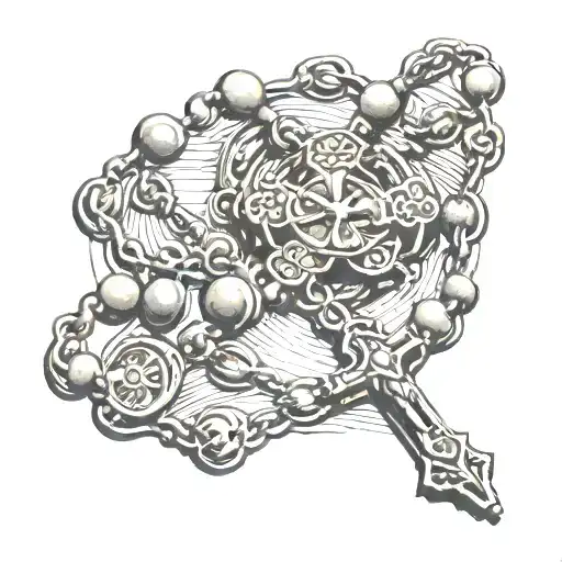 Rosary With Cross Pendant