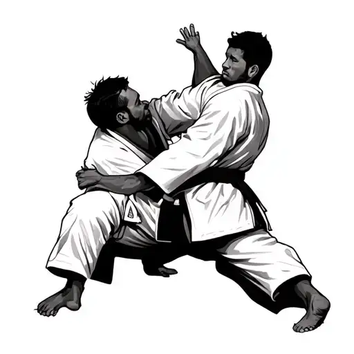 Judo Match Scene