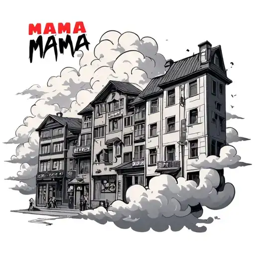 Clouds Bergen Buildings Realistic Skylight Mama Chinese Letters Name Mama