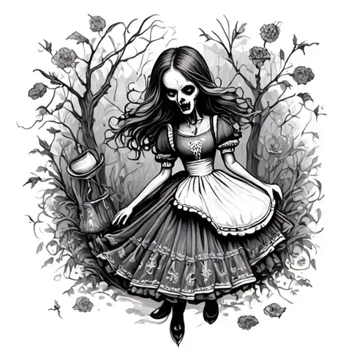 Zombie Alice In Wonderland