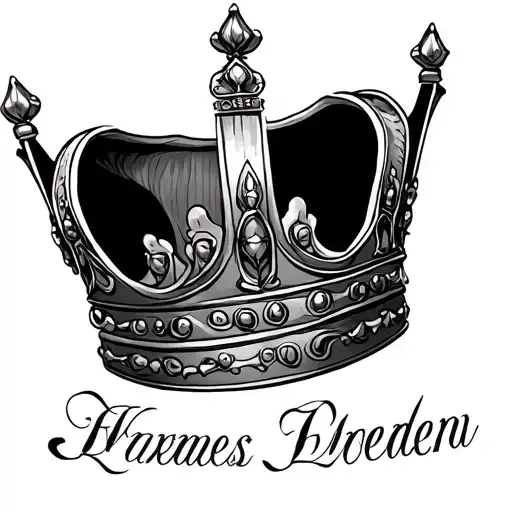 Crown With Names Incorporated In The Design