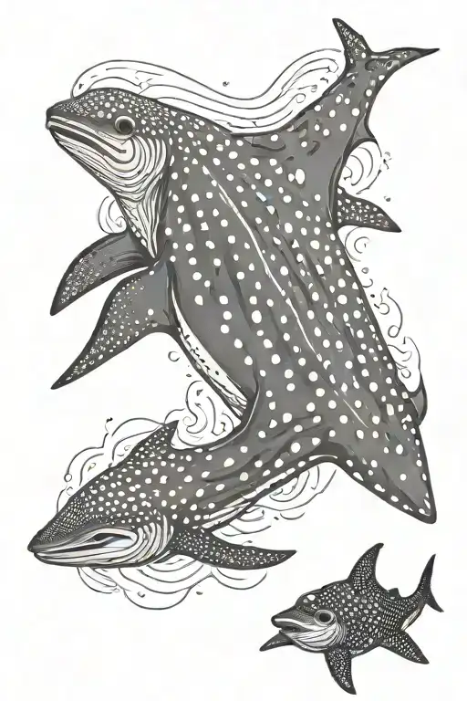 Whaleshark Manta Ray Turtle Swimming