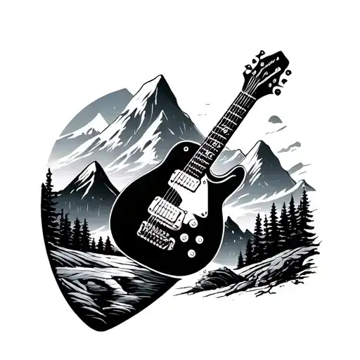 Mountains And A Guitar Pick