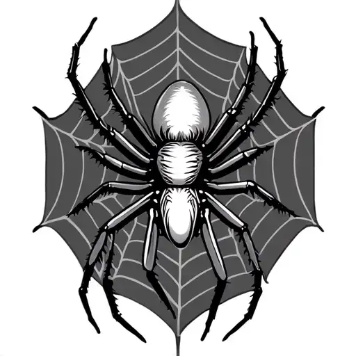 Blackwidow Spider With A Webb