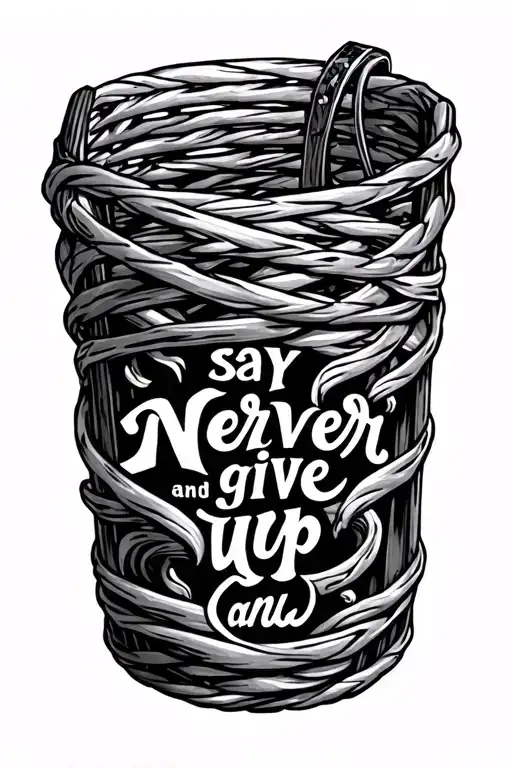 Bassket Hoop And It Say Nerver Give Up And