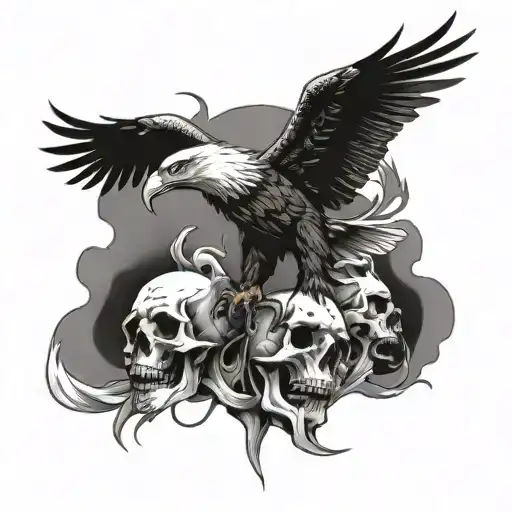 Eagle Hunting Skulls