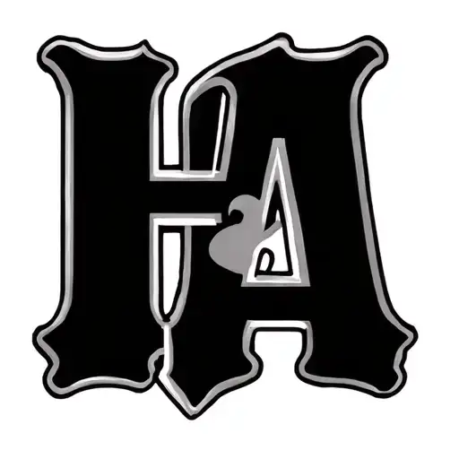 Represents 2 Kids Initials H And A