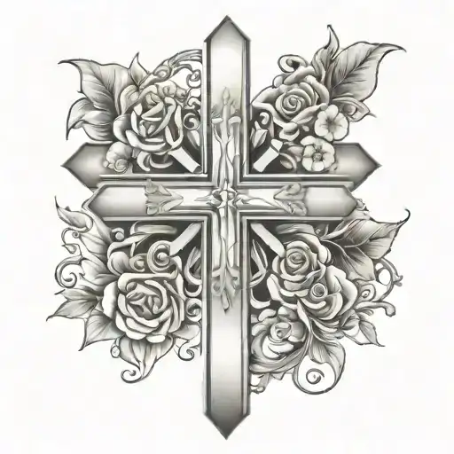 Cross Tattoo Months Of May