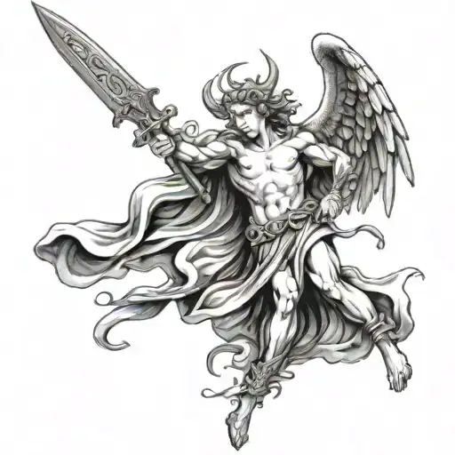 An Angel Beating On The Devil's Spear