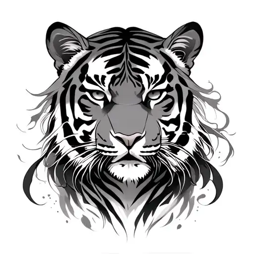 Tree Tiger Woman Warrior