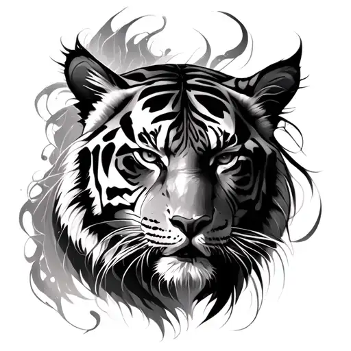 Tree Tiger Woman Warrior