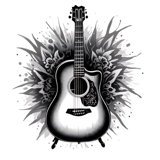 Acoustic Guitar With Asterix