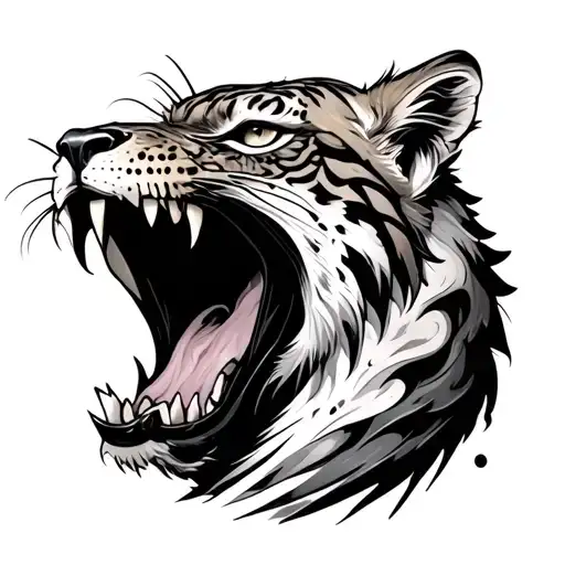 Open Mouth Animal On Knee