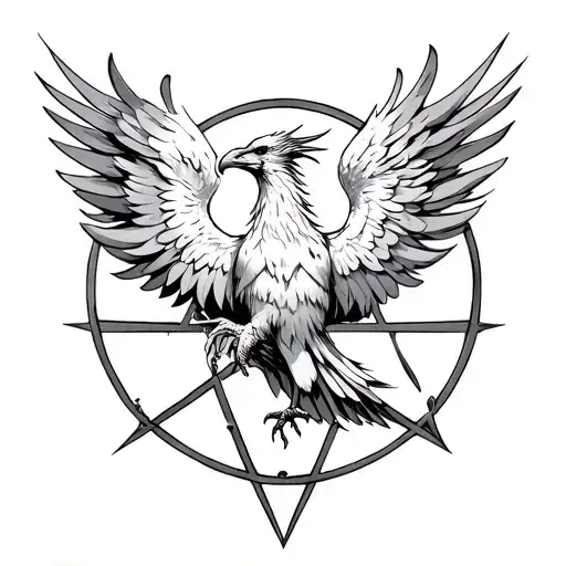 Phoenix And Pentagram Mixed