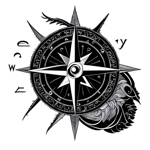 Compass Rose With Tantra