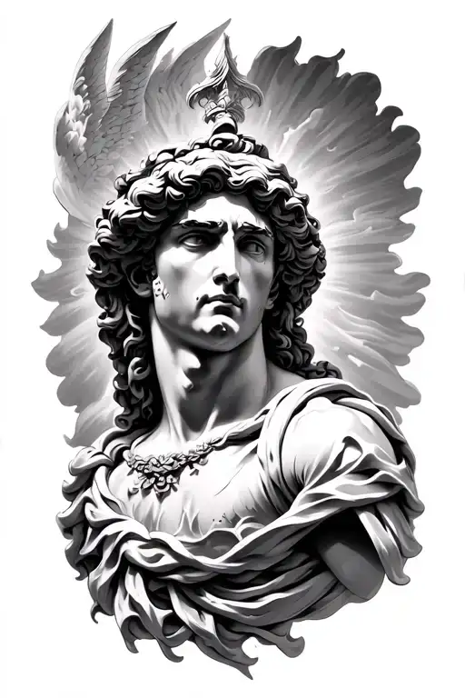 Greek Mythology Apollo That Covers The Forearm