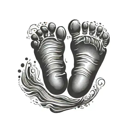 Baby Footprint Silhouette