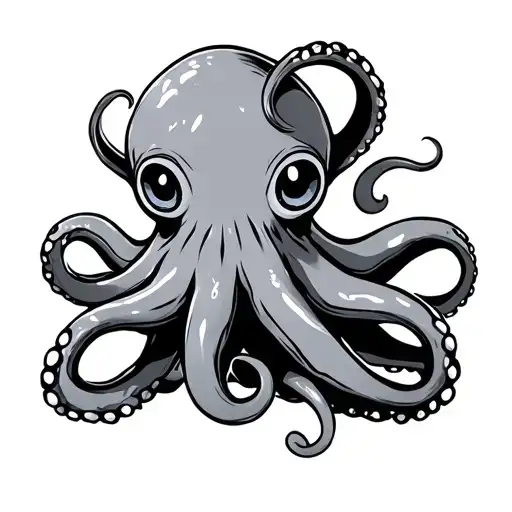 An Octopus Being Cute And Wearing Hand Wrapps For Muay Thai