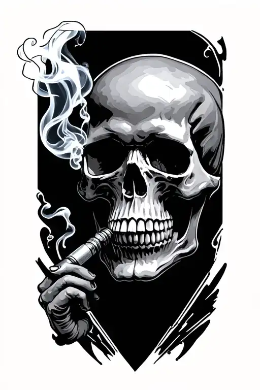 Skull Smoking