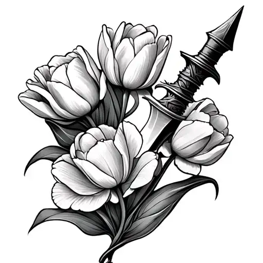 Dagger And Tulips