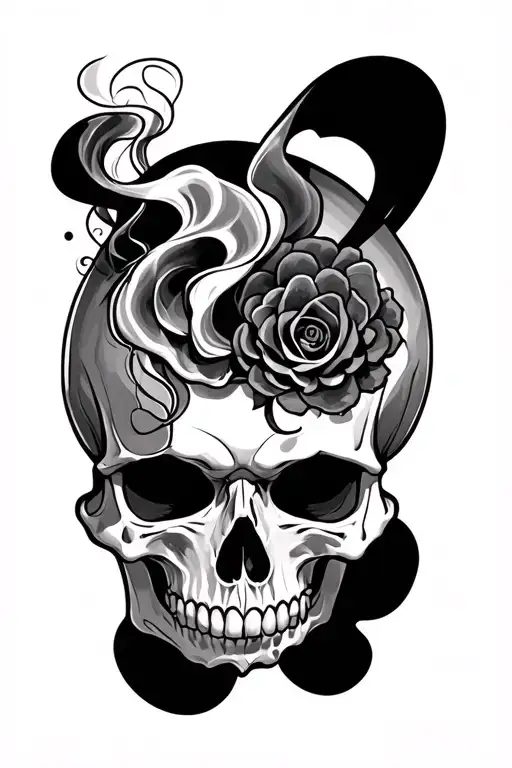 Smoking Skull