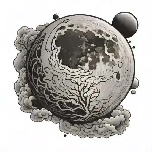 Waning Gibbous Moon With The Name Aria