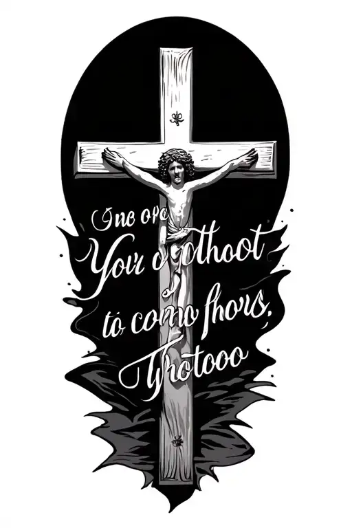 Cross With Bible Scripture