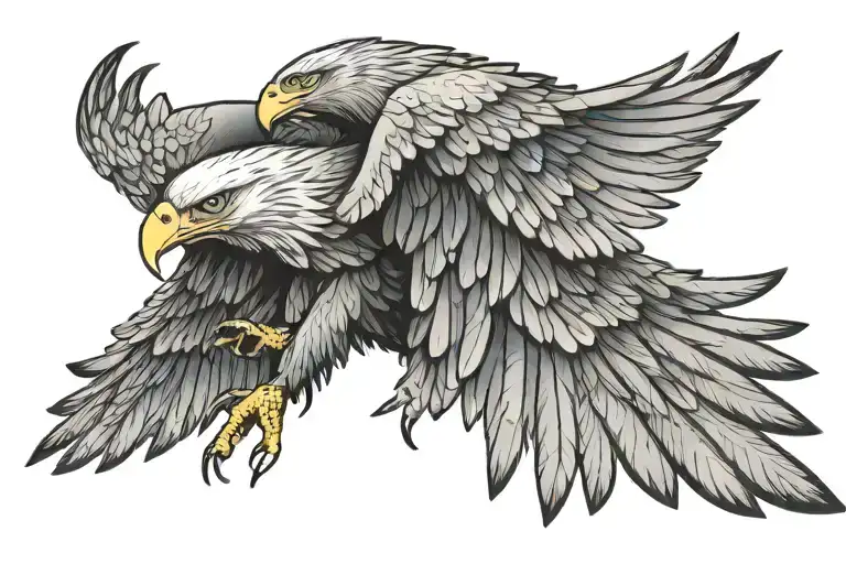 Eagle With Spread Wings