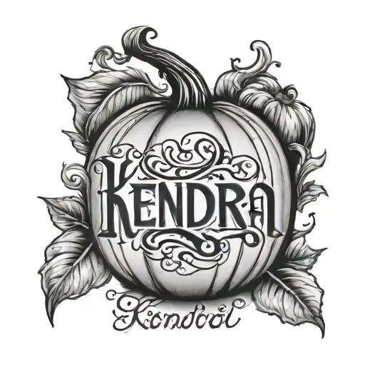 Pumpkin With Kendra Name